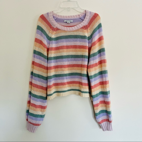 American Eagle Outfitters Sweaters - American Eagle Rainbow Sweater L